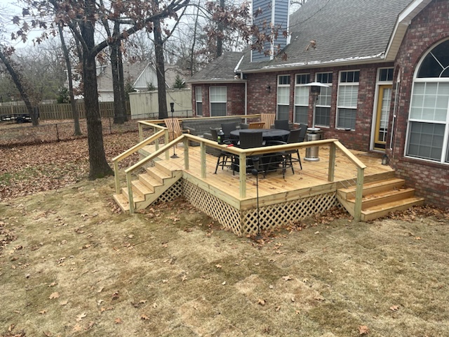 Deck construction by Unlimited Outdoors